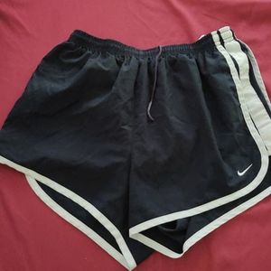 Navy blue Nike Dri-Fit shorts with built in u-wear